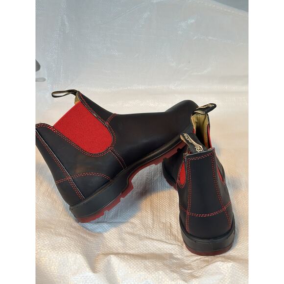 Blundstone Classic Chelsea Boots #1316 Black Red Mens Size US 10 AUS/UK 9 - Picture 1 of 5